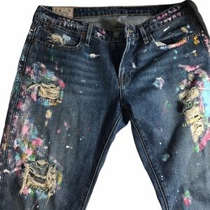 NWOT Polo Ralph Lauren Astor Boyfriend Paint Jeans